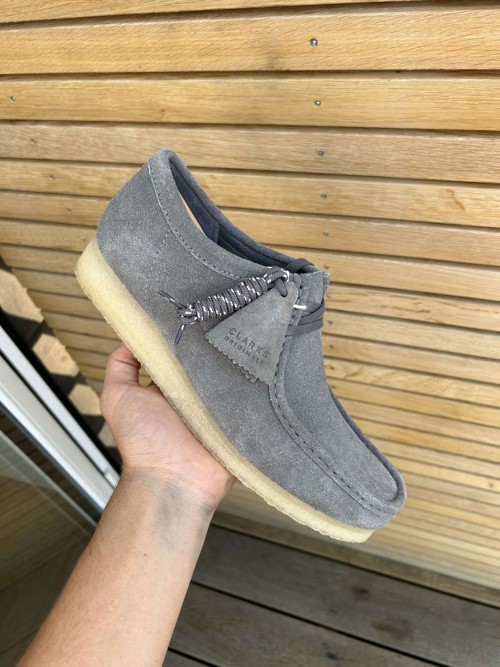 Clarks Wallabee Grey Suede