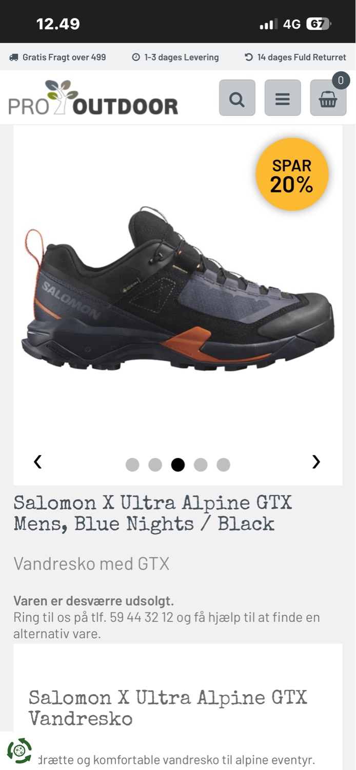 Salomon Andre sko & støvler