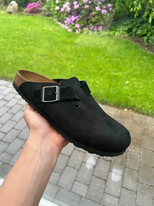 Birkenstock Boston Suede Black