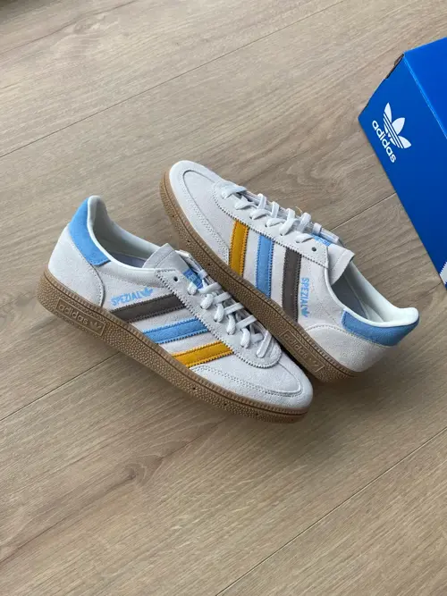 Adidas Handball Spezial Cloud White / Light Blue / Earth Strata