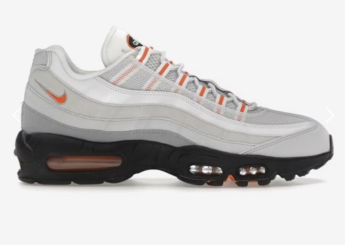 Nike Air Max 95 Wolf Grey Safety Orange Pure Platinum
