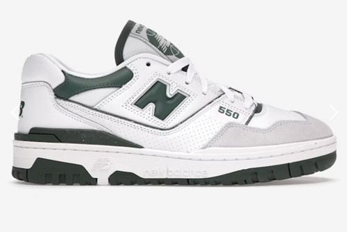 New Balance 550 Green / White
