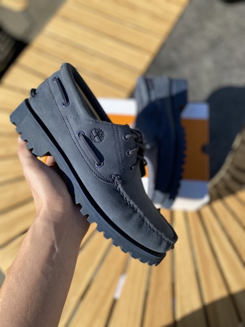 Timberland Authentic 3 Eye Boat Shoe Dark Blue