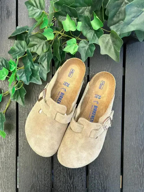 Birkenstock Boston Suede Taupe