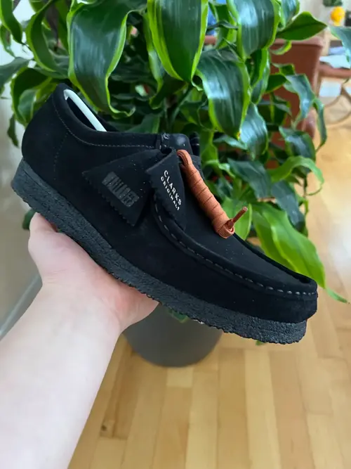 Clarks Wallabee Black Suede