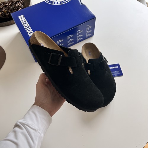 Birkenstock Boston Suede Black