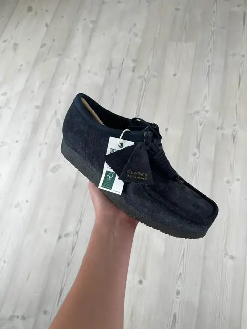 Clarks Wallabee Black Suede