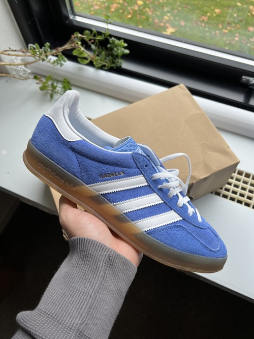 Adidas Gazelle Blue Fusion / Cloud White / Gold Metallic