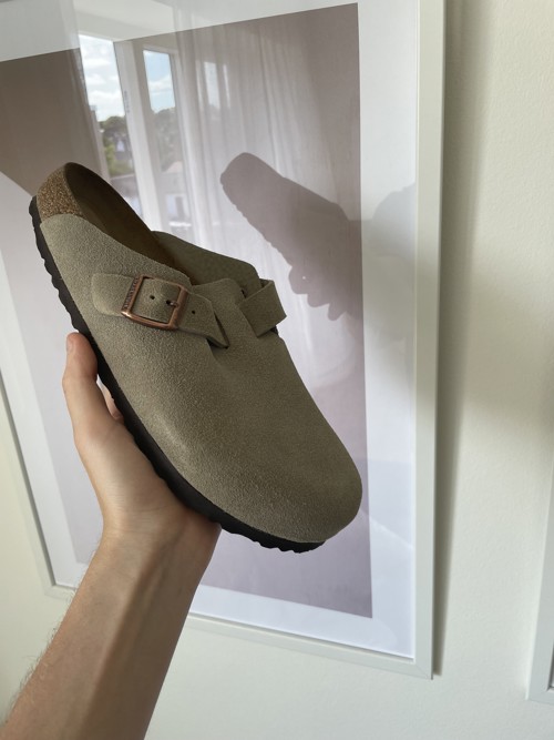 Birkenstock Boston Suede Taupe