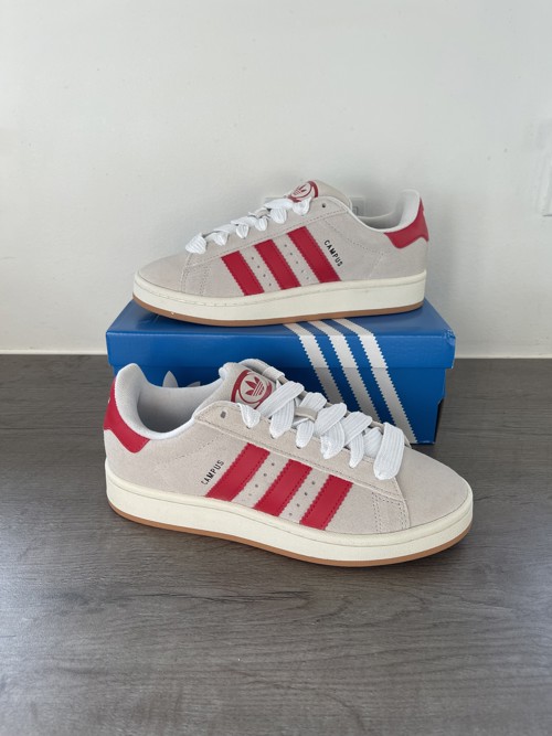 Adidas Campus 00s Crystal White / Better Scarlet / Off White