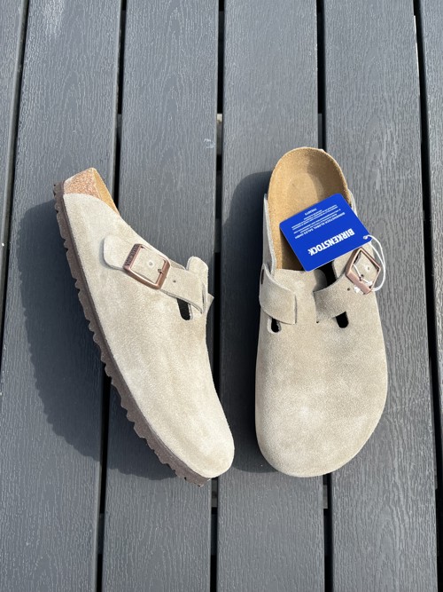 Birkenstock Boston Suede Taupe