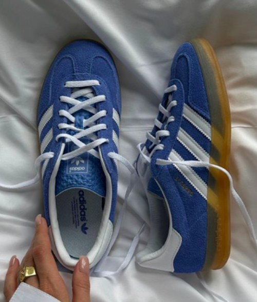 Adidas Gazelle Blue Fusion / Cloud White / Gold Metallic