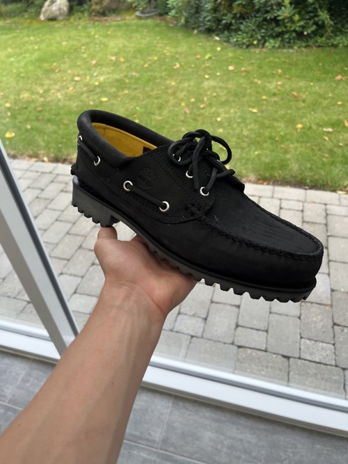 Timberland Authentic 3 Eye Boat Shoe Black