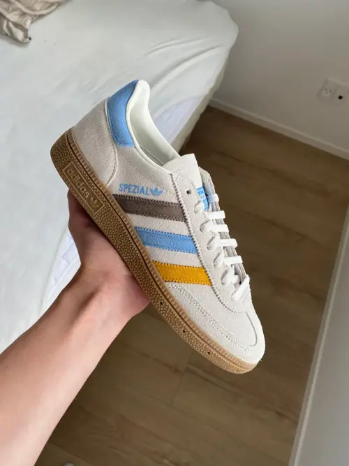 Adidas Handball Spezial Cloud White / Light Blue / Earth Strata