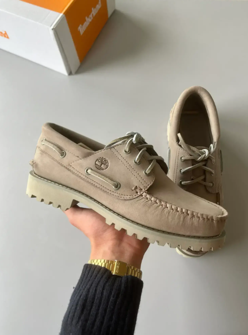 Timberland Authentic 3 Eye Boat Shoe Light Taupe