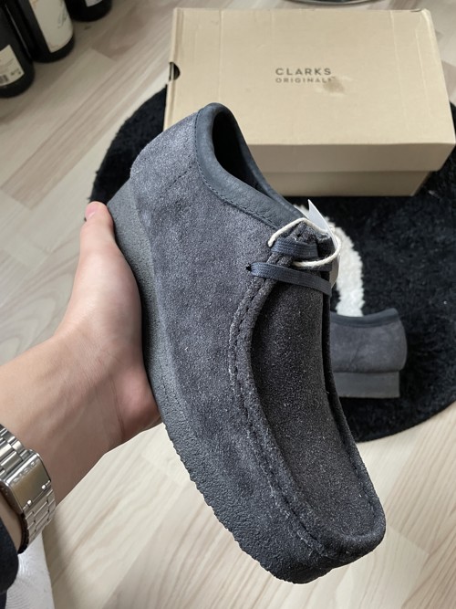 Clarks Wallabee Black Suede