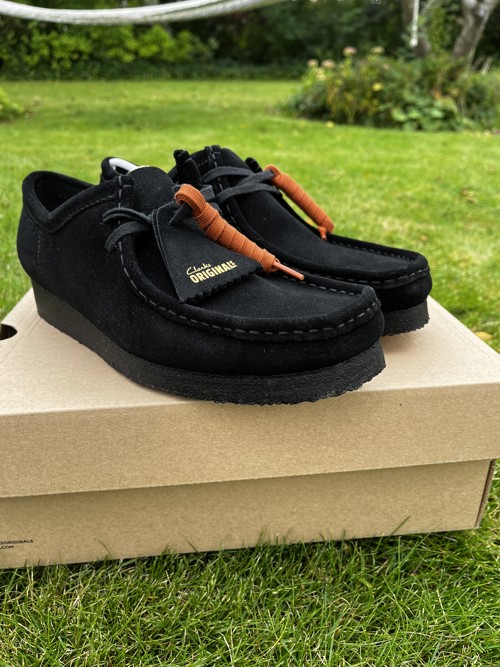 Clarks Wallabee Black Suede