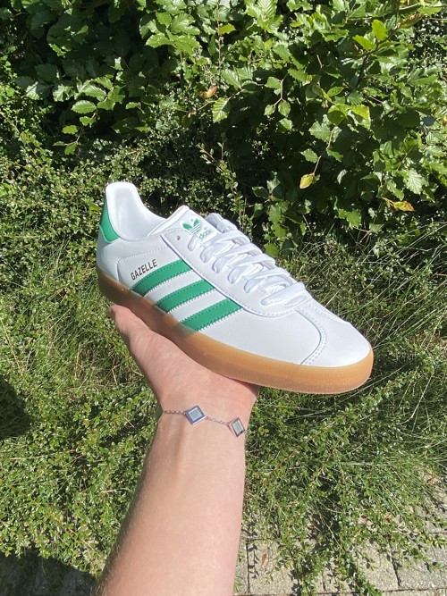 Adidas Gazelle Cloud White / Bold Green / Gold Metallic