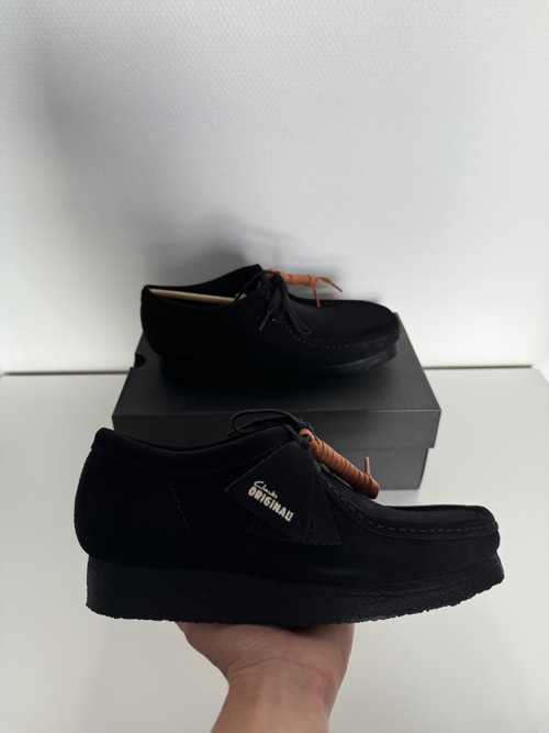 Clarks Wallabee Black Suede