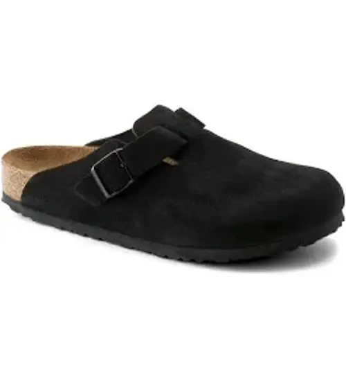 Birkenstock Boston Suede Black