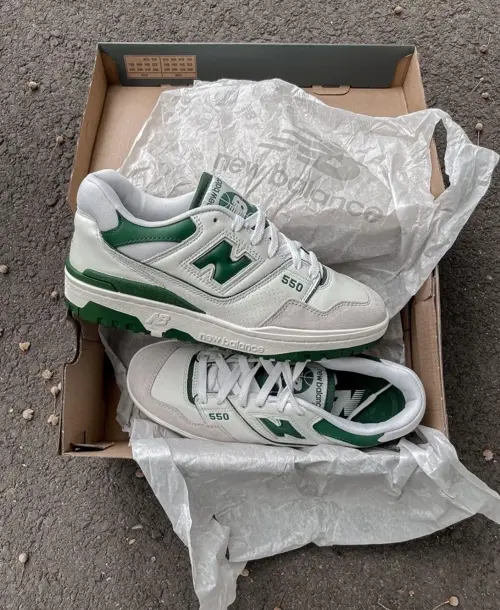 New Balance 550 Green / White