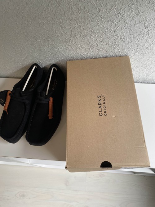 Clarks Wallabee Black Suede