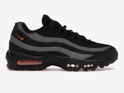Nike Air Max 95 Black Grey Safety Orange