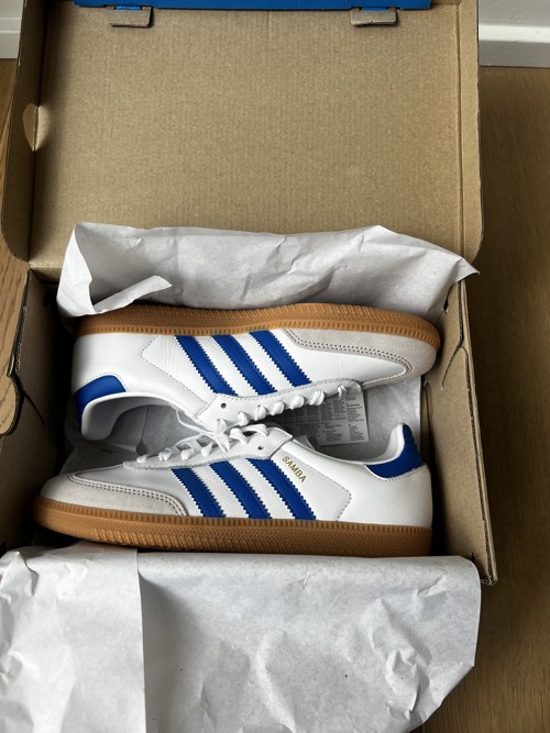 Adidas Samba OG White Blue (GS)