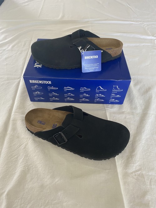 Birkenstock Boston Suede Black