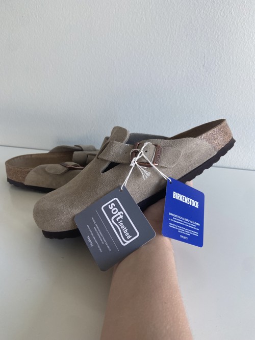 Birkenstock Boston Suede Taupe