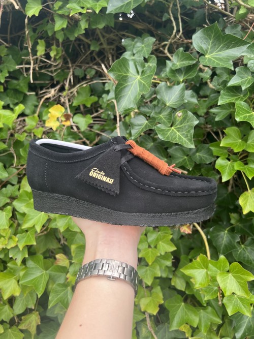 Clarks Wallabee Black Suede