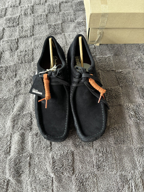 Clarks Wallabee Black Suede