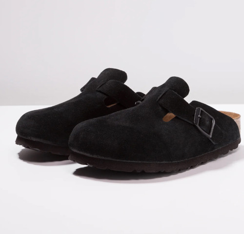 Birkenstock Boston Suede Black