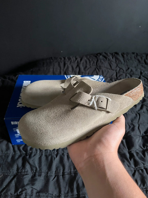 Birkenstock Boston Suede Taupe