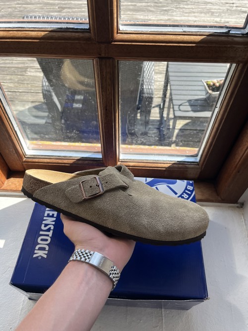 Birkenstock Boston Suede Taupe