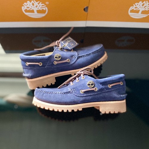 Timberland Authentic 3 Eye Boat Shoe Navy Blue