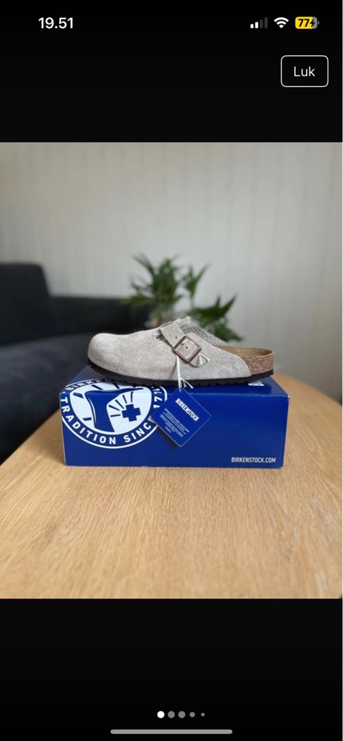 Birkenstock Boston Suede Taupe