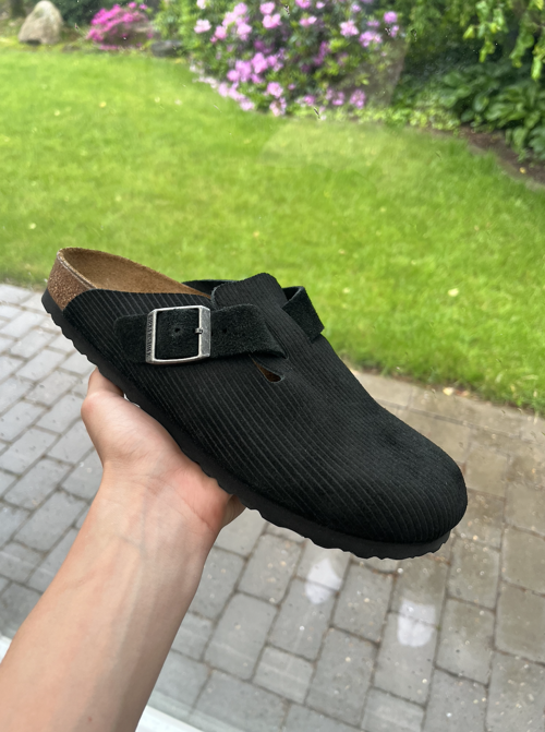 Birkenstock Boston Suede Black