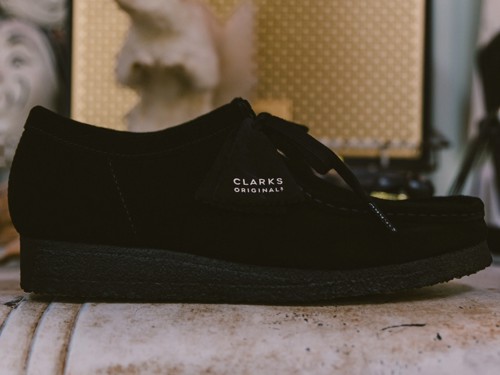 Clarks Wallabee Black Suede