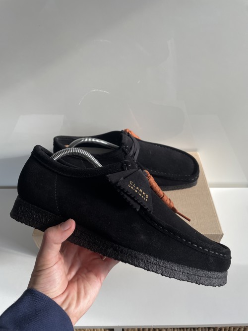 Clarks Wallabee Black Suede