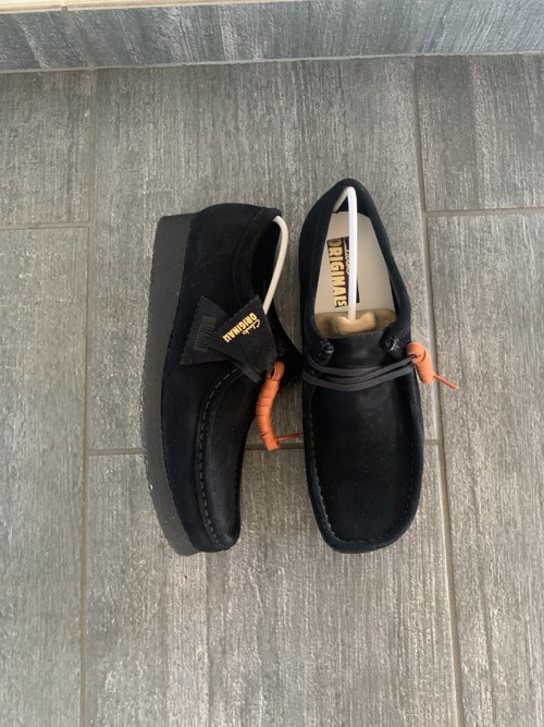 Clarks Wallabee Black Suede