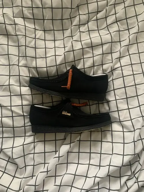 Clarks Wallabee Black Suede