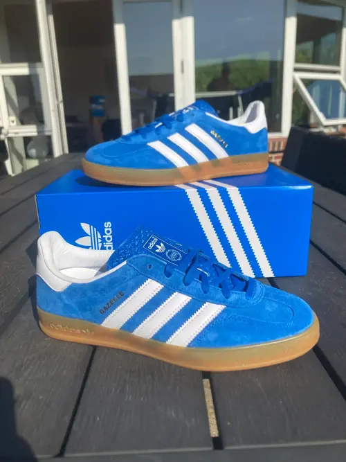 Adidas Gazelle Blue Fusion / Cloud White / Gold Metallic