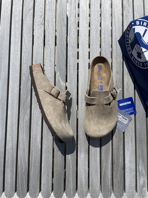 Birkenstock Boston Suede Taupe