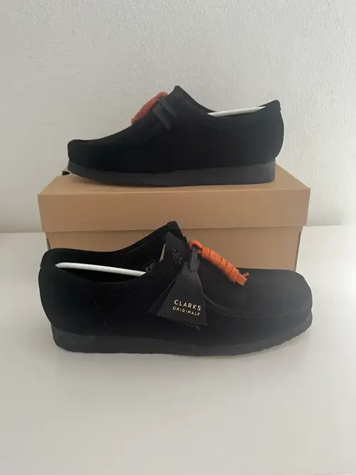 Clarks Wallabee Black Suede