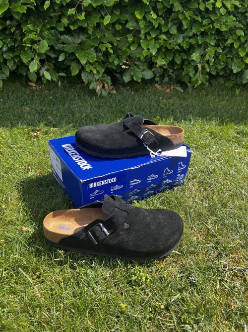 Birkenstock Boston Suede Black