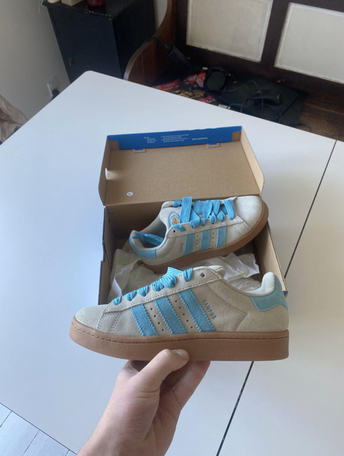 Adidas Campus 00s Putty Grey / Preloved Blue / Gold Metallic