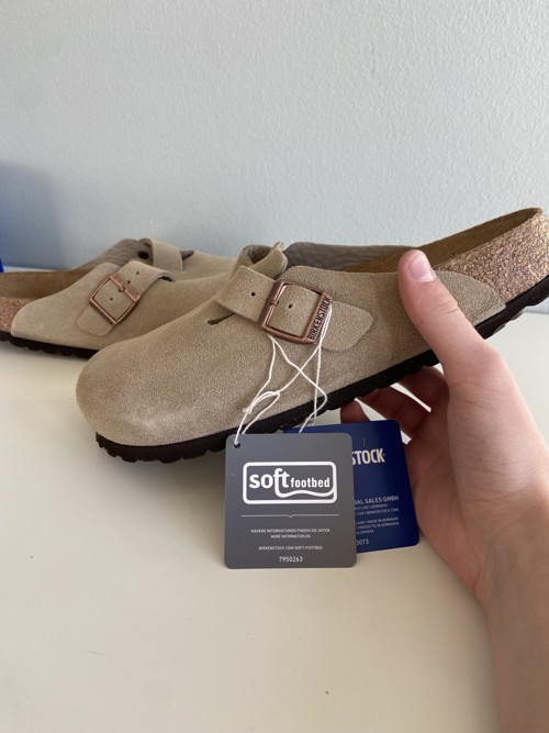 Birkenstock Boston Suede Taupe