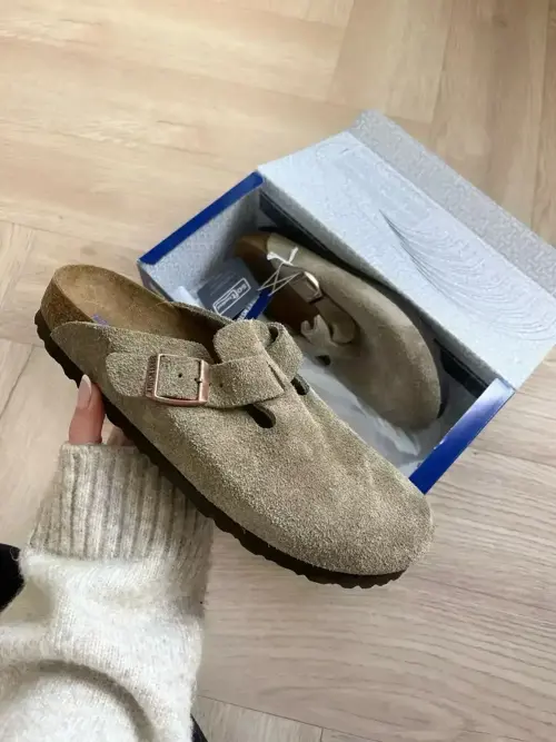 Birkenstock Boston Suede Taupe