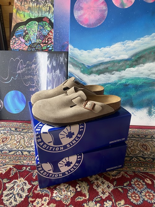 Birkenstock Boston Suede Taupe